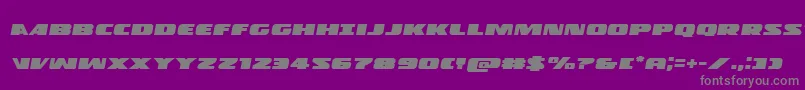 Policecruiserexpandital Font – Gray Fonts on Purple Background