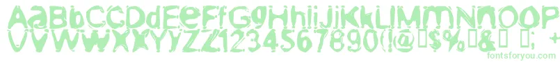 MischstabOblivion-Schriftart – Grüne Schriften