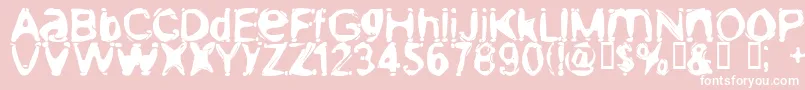 MischstabOblivion Font – White Fonts on Pink Background