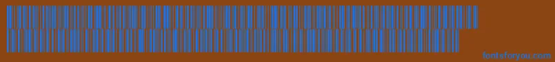 Czcionka V300020 – niebieskie czcionki na brązowym tle