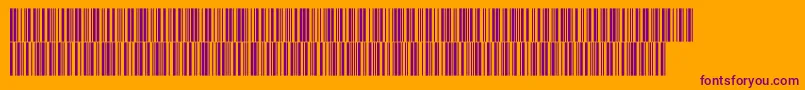 V300020 Font – Purple Fonts on Orange Background