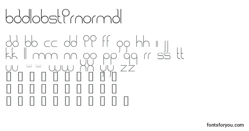 Шрифт BadlobsterNormal – алфавит, цифры, специальные символы