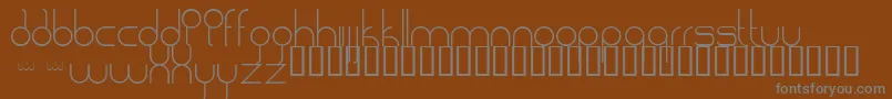Шрифт BadlobsterNormal – серые шрифты на коричневом фоне