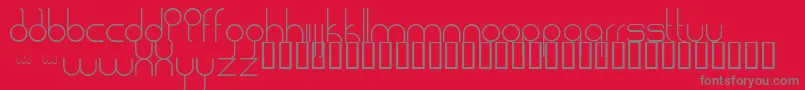 BadlobsterNormal Font – Gray Fonts on Red Background