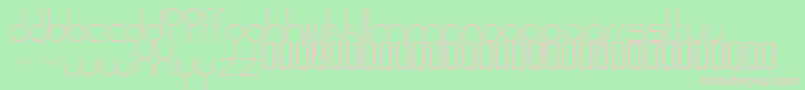 BadlobsterNormal Font – Pink Fonts on Green Background