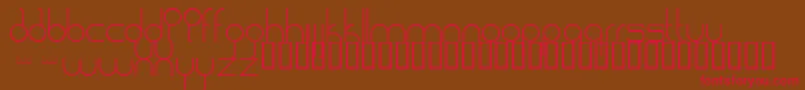 BadlobsterNormal Font – Red Fonts on Brown Background