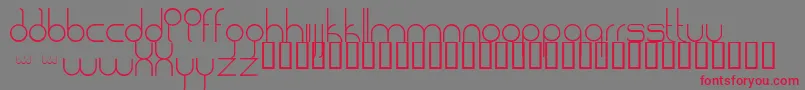 BadlobsterNormal Font – Red Fonts on Gray Background