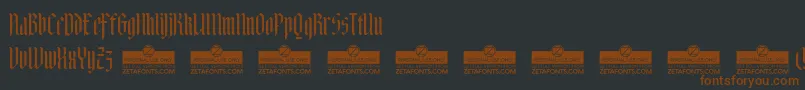 AdlibitumTrial Font – Brown Fonts on Black Background