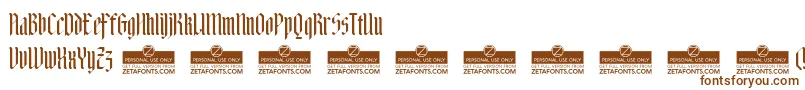 AdlibitumTrial Font – Brown Fonts on White Background