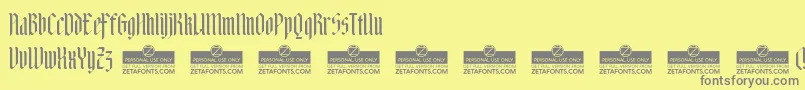 AdlibitumTrial Font – Gray Fonts on Yellow Background