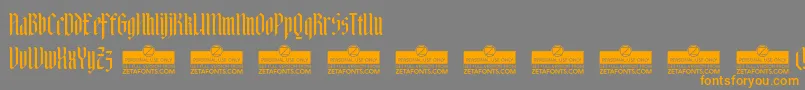 AdlibitumTrial Font – Orange Fonts on Gray Background