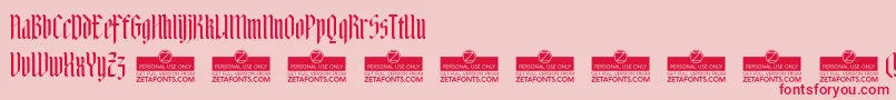 AdlibitumTrial Font – Red Fonts on Pink Background