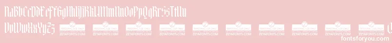 AdlibitumTrial Font – White Fonts on Pink Background