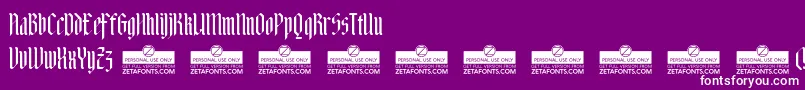 AdlibitumTrial Font – White Fonts on Purple Background