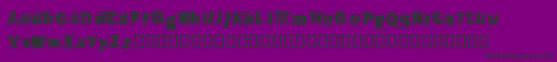 CutNPaste Font – Black Fonts on Purple Background