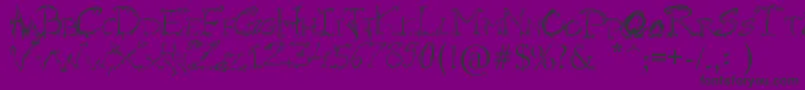 RaslaniHorrorz Font – Black Fonts on Purple Background