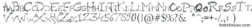 Шрифт RaslaniHorrorz – формы шрифтов
