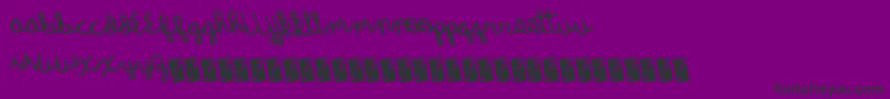 Шрифт Quickrodeo – чёрные шрифты на фиолетовом фоне