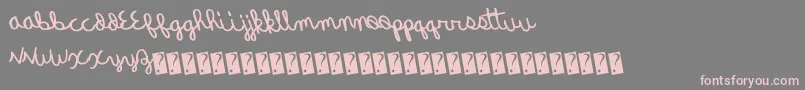 Quickrodeo Font – Pink Fonts on Gray Background