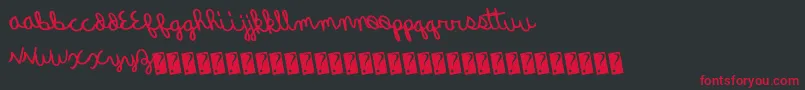 Quickrodeo Font – Red Fonts on Black Background