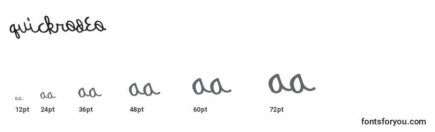 Quickrodeo Font Sizes
