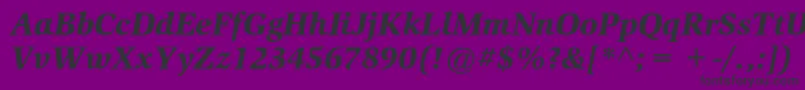 SlimbachstdBlackitalic Font – Black Fonts on Purple Background