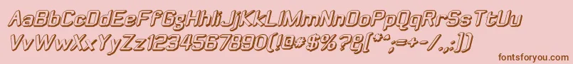 Zyphyte ffy Font – Brown Fonts on Pink Background