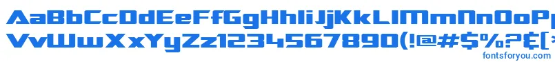 Sf Transrobotics Extended Font – Blue Fonts on White Background