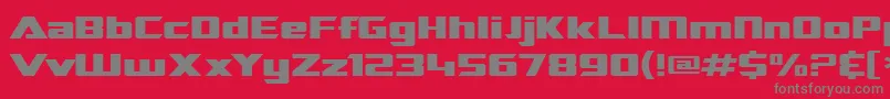 Sf Transrobotics Extended Font – Gray Fonts on Red Background