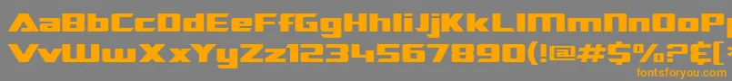 Sf Transrobotics Extended Font – Orange Fonts on Gray Background