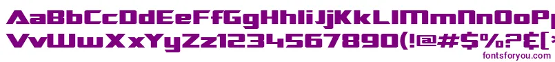 Sf Transrobotics Extended Font – Purple Fonts on White Background