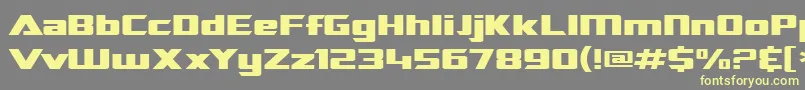 Sf Transrobotics Extended Font – Yellow Fonts on Gray Background