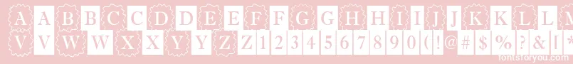 AAntiquetrdcmdc3cb Font – White Fonts on Pink Background