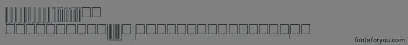 フォントUpcebwrp72tt – 黒い文字の灰色の背景