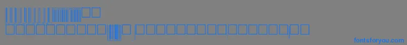 Upcebwrp72tt Font – Blue Fonts on Gray Background