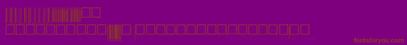 Upcebwrp72tt Font – Brown Fonts on Purple Background