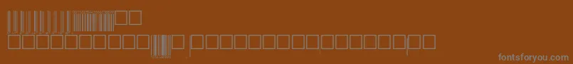 Шрифт Upcebwrp72tt – серые шрифты на коричневом фоне