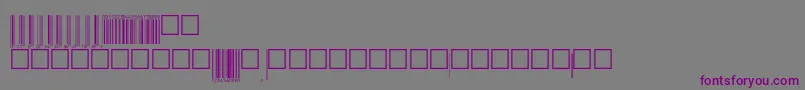 Upcebwrp72tt Font – Purple Fonts on Gray Background