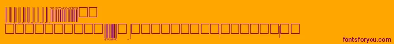 Upcebwrp72tt Font – Purple Fonts on Orange Background