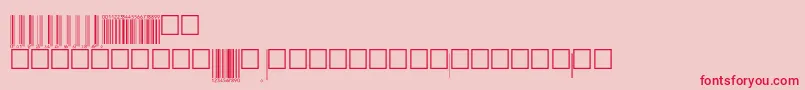 Upcebwrp72tt Font – Red Fonts on Pink Background