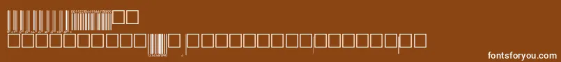 Шрифт Upcebwrp72tt – белые шрифты на коричневом фоне