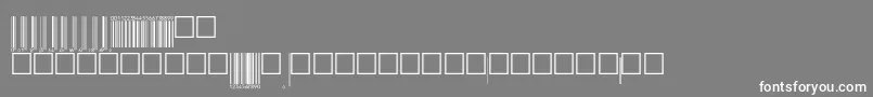 フォントUpcebwrp72tt – 灰色の背景に白い文字