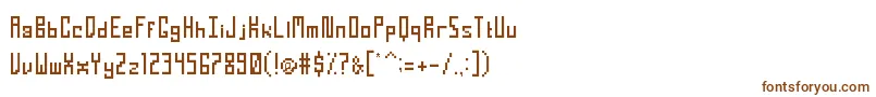 TightPixelRegular Font – Brown Fonts on White Background