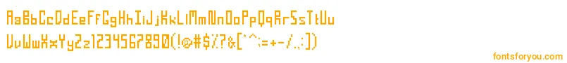 Шрифт TightPixelRegular – оранжевые шрифты