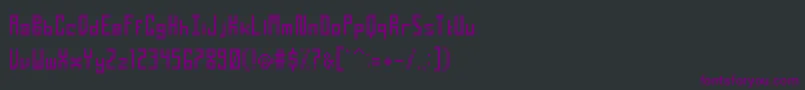 TightPixelRegular Font – Purple Fonts on Black Background