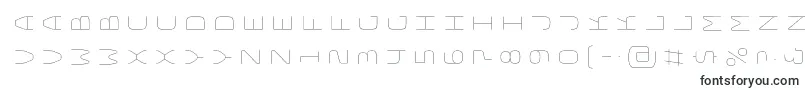 Шрифт BungeelayersrotatedInline – типографские шрифты