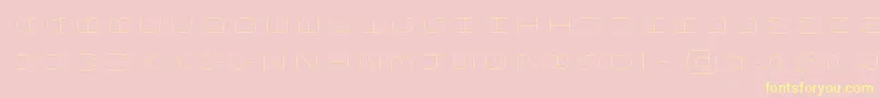 BungeelayersrotatedInline Font – Yellow Fonts on Pink Background