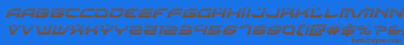 Шрифт Battlefieldv4gradital – коричневые шрифты на синем фоне