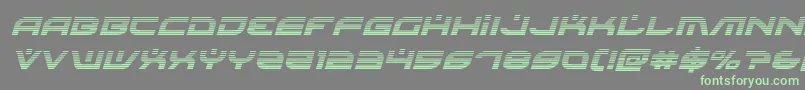 Battlefieldv4gradital Font – Green Fonts on Gray Background