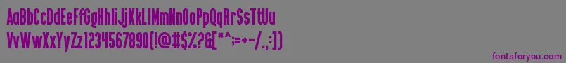 Шрифт BoldTestament – фиолетовые шрифты на сером фоне